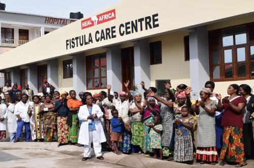 <p>Un groupe des femmes soignées à l’hôpital Heal Africa de Goma.</p>
