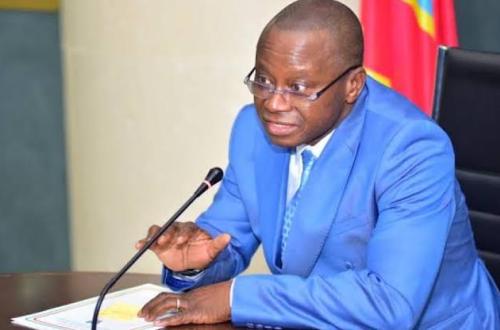 <p>Chérubin Okende, ministre congolaise des transports.</p>
