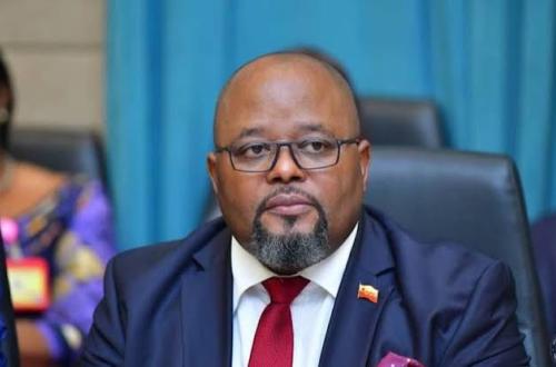 <p>Le Ministre d’Etat, Ministre du Budget Aimé BOJI</p>
