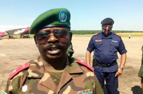 <p>Le lieutenant-général Mashita Mbangu Marcel à la tête de la 3e zone de défense</p>
