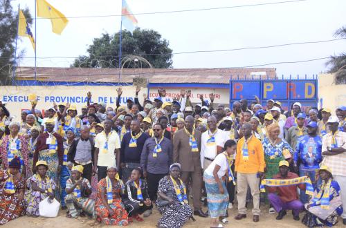 <p>Le PPRD de Joseph Kabila a organisé une matinée politique avec ses membres à Bunia</p>
