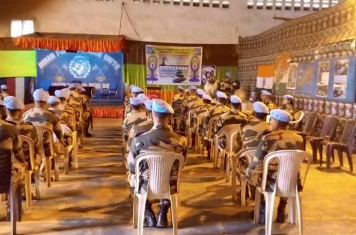 <p>Bintou Keita à Beni pour rendre hommage aux casques bleus indiens tués lors des manifestations anti-MONUSCO</p>

