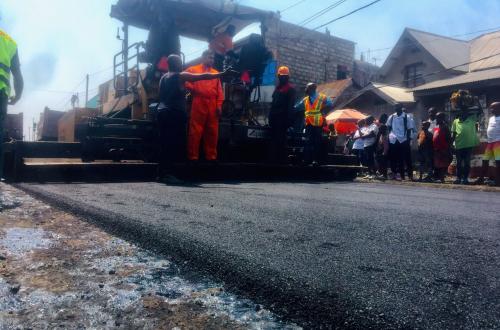 <p>Infrastructure-Goma : la route MAJENGO-Entrée Président en phase d’asphaltage</p>
