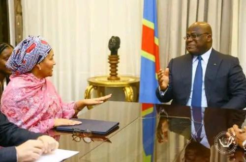 <p>En marge de la pré COP 27, Félix Tshisekedi reçoit une délégation de l’ONU</p>
