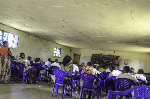 <p>Les enfants déplacés non scolarisés bénéficient d’un programme d’encadrement à Komanda</p>
