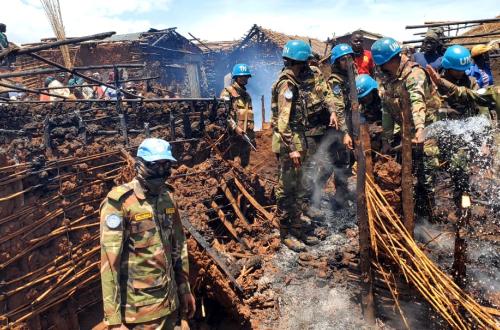 <p>Un incendie détruit au moins 75 cases de déplacés dans le site de Rho</p>
