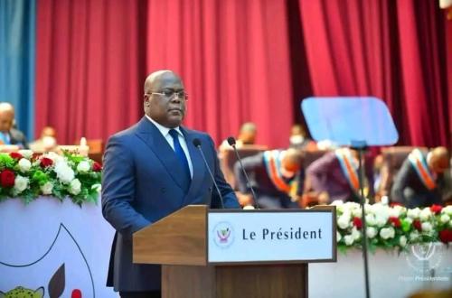 RDC : Devant le congrès, Félix Tshisekedi réitère son engagement d'organiser une table ronde pour évaluer et requalifier au besoin l'état de siège