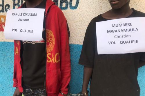 Butembo : Deux présumés voleurs "qualifiés" présentés à la presse