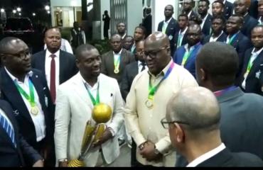 Football : Vainqueur de la coupe du Congo, le DC Virunga reçu par Felix Tshisekedi