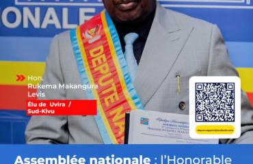 RDC : dépôt de son rapport de vacances parlementaires du député Rukema Makangura Levis