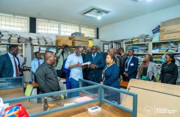 RDC-Infrastructures : John Banza inspecte le siège des Affaires étrangères