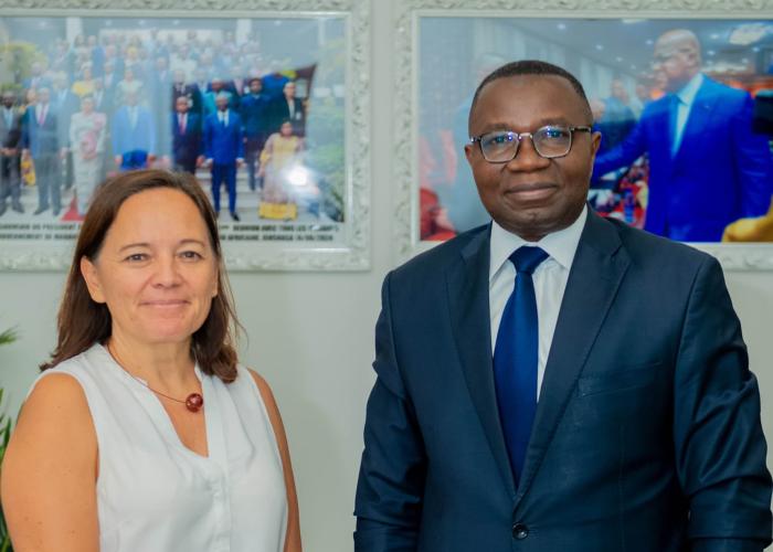 Renforcement de la diplomatie commerciale, Julien Paluku échange avec Roxane De Bilderling