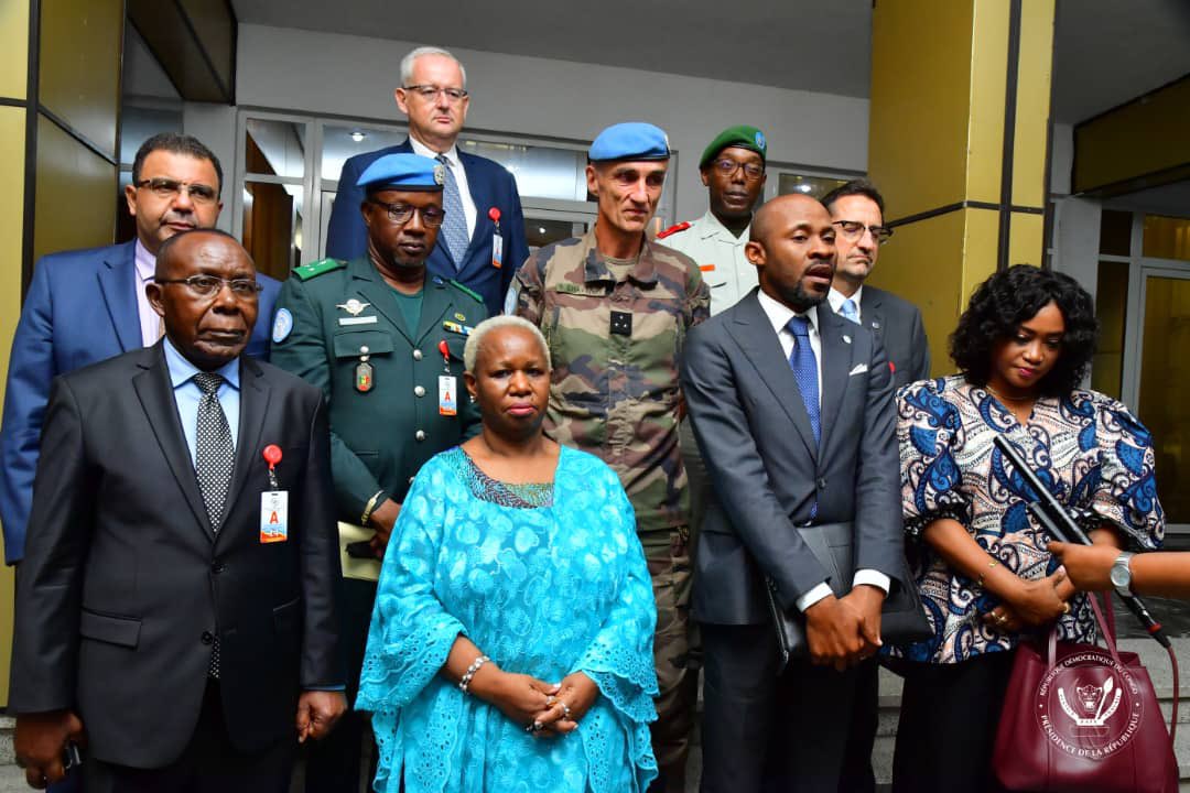 Traque des forces négatives dans l'Est du pays : Félix Tshisekedi préside une réunion de sécurité avec la MONUSCO et la force régionale de l'EAC&nbsp;