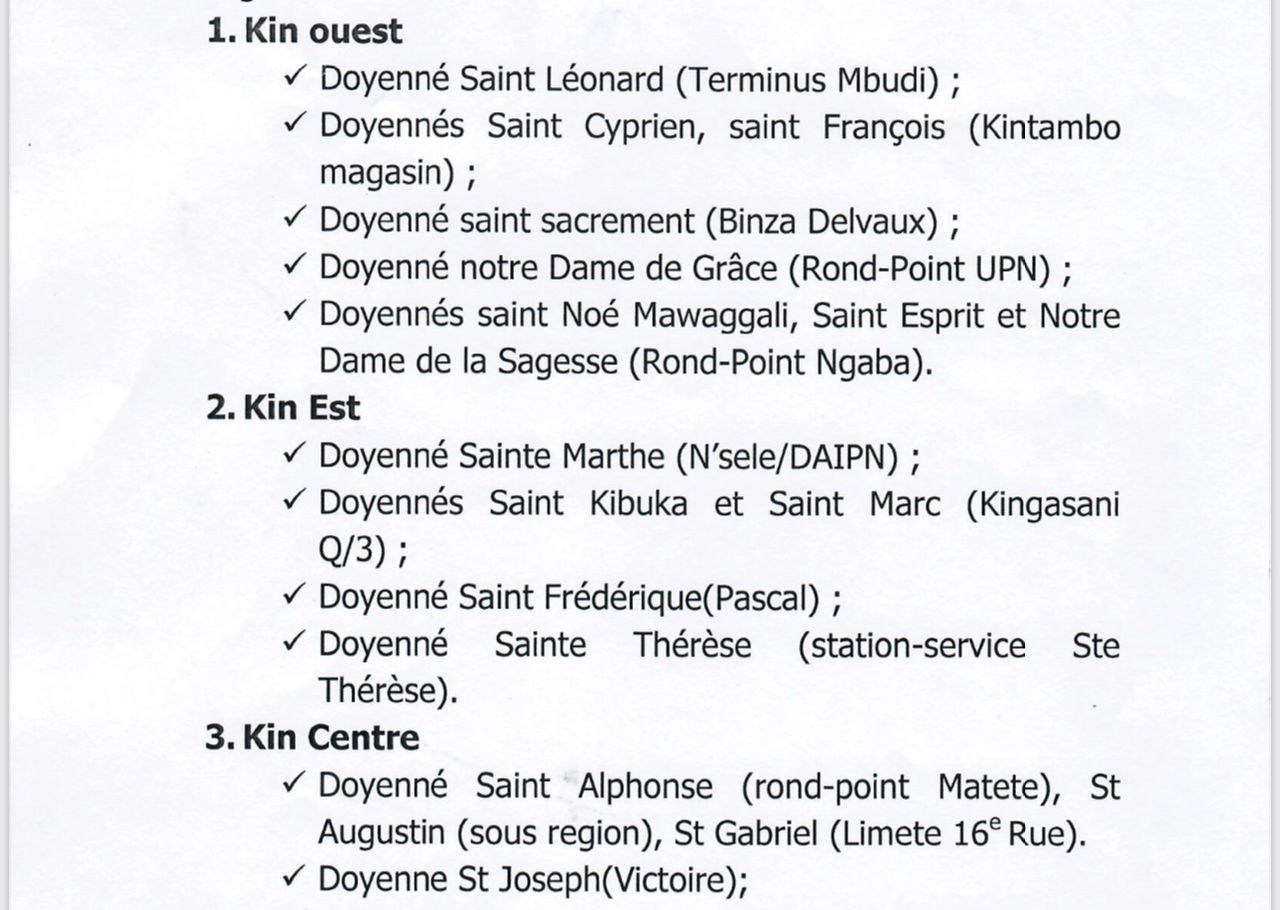 Arrivée du Pape à Kinshasa : Transco annonce des itinéraires spéciaux