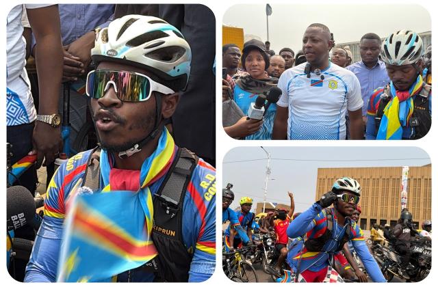 « Pedal for Peace » à l’étape de Kinshasa : Miguel Masaisai adresse un message au président de la République lui envoyé par la population de Goma