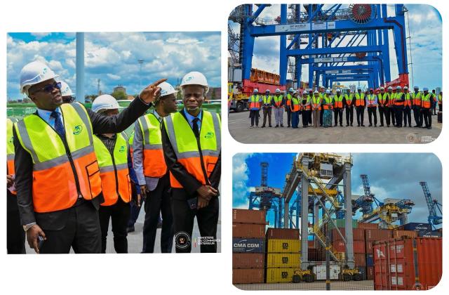 Tanzanie : Julien Paluku visite le port de Dar Es Salaam et met en avant le poids du fret Congolais