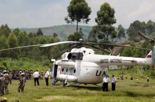 <p>12 journalistes évacués par hélicoptère de la MONUSCO suite à la détérioration de la situation sécuritaire</p>
