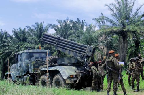 <p>Les FARDC sur le champ de bataille dans la région de Beni. ©RadioFARDC Beni. </p>
