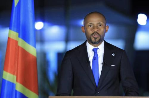 <p>Patrick Muyaya, porte-parole du gouvernement congolais. </p>
