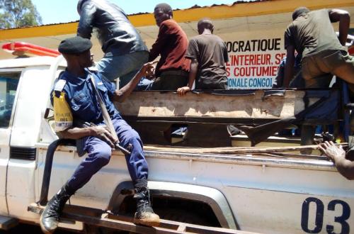 <p>Deux réseaux des présumés criminels présentés à la presse à Butembo</p>
