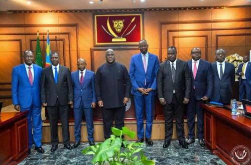<p>Félix Tshisekedi rassure la sécurité aux notables Congolais Hutu et Tutsi rwandophones</p>
