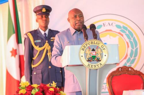 <p>Pour le président burundais, au nom de la « solidarité », les forces de l’EAC resteront en RDC jusqu’à ce que Kinshasa dispose d’une armée capable de protéger tout le monde</p>
