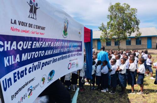 Nord Kivu : Plus de 230 000 enfants visés par la campagne de rattrapage d’accès gratuit aux actes de naissance