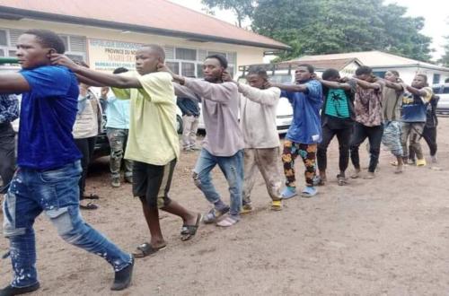 Goma : Treize présumés criminels présentés à la presse
