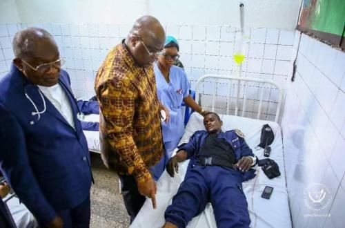 Manifestation de l'opposition à Kinshasa : Félix Tshisekedi a visité les victimes du dérapage de certains agents de l'ordre