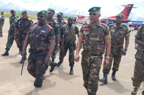 Ituri : Le commandant de la 3e zone de défense des FARDC à Bunia en mission d’inspection du commandement