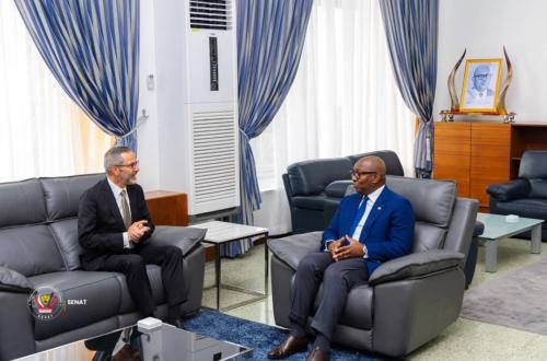 Tête-à-tête entre Sama Lukonde et Rémi Maréchaux, ambassadeur de la France en RDC
