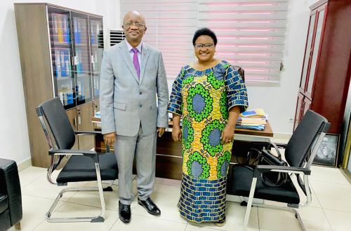 Rencontre entre Prof. Kavuo Véronique et des cadres du BUREC au ministère du Commerce extérieur, un soutien renouvelé à Julien Paluku