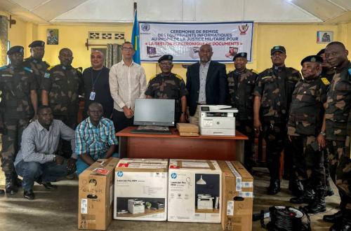 Ituri : la justice militaire dotée des matériels de la digitalisation des dossiers judiciaires