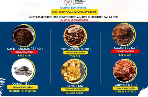 Commerce extérieur : le prix du cacao Congolais chute à l’exportation