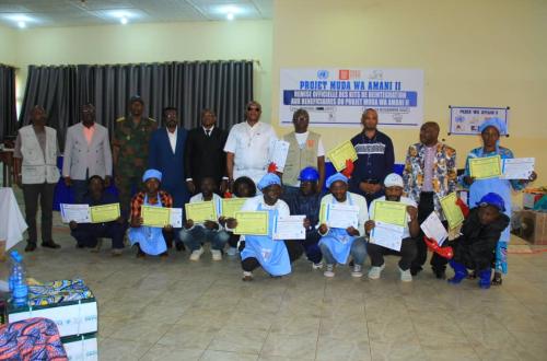 Nord-Kivu : plus de 160 ex-combattants et jeunes à risque réussissent leur réintégration économique