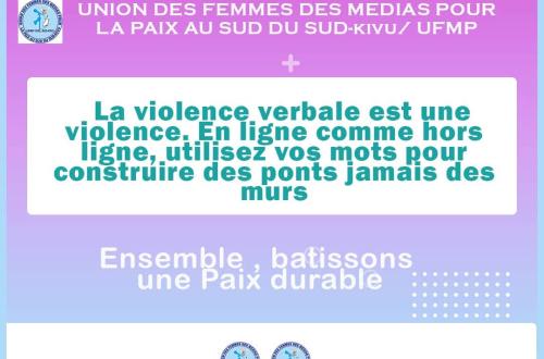 Uvira : l’UFMP appelle à bannir la violence verbale pour reconstruire la cohésion sociale