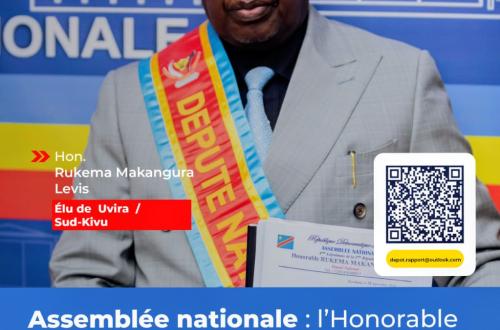 RDC : dépôt de son rapport de vacances parlementaires du député Rukema Makangura Levis