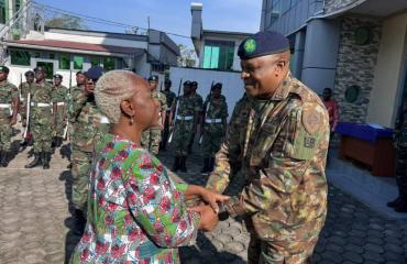 Rencontre entre la Cheffe de la MONUSCO et le commandant de la Force de SAMIDRC
