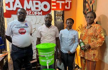 Riposte contre Ebola : l’UNPC Sud-Kivu dote 8 médias de Bukavu et de Walungu en kits de prévention