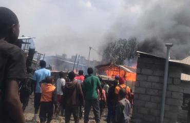 Goma : flambée des cas d'incendies, les structures citoyennes consternées