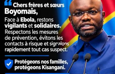 Ebola à Kisangani : le député national Patrick Matata Makalamba appelle à la discipline collective
