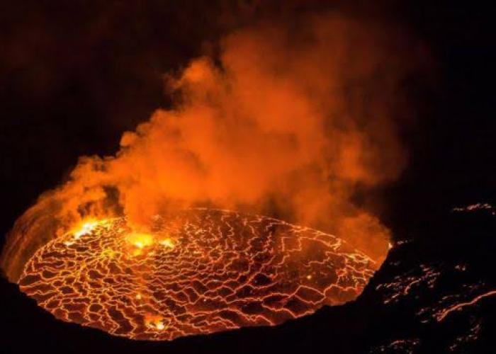 <p>Le volcan du Nyiragongo. ©Bella Falk</p>
