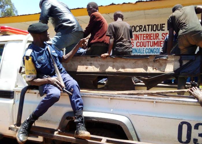 <p>Deux réseaux des présumés criminels présentés à la presse à Butembo</p>