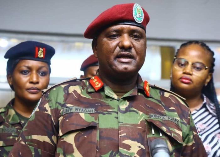RDC : "si pour que la paix revienne, il faut que je verse mon sang et celui de mon adjoint Kaputa, je suis prêt à me sacrifier" (Jeff Nyagah, Commandant de l'EAC)