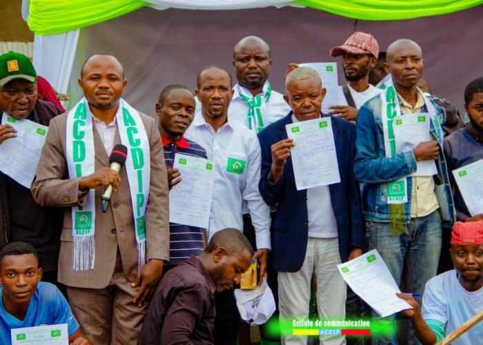 Beni : ACDIP parti cher à Jonas Kasimba accueille plus de 500 nouveaux adhérants à Kasindi, dont 6 grands notables du milieu