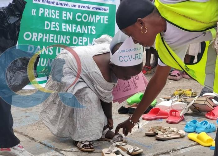 Le Club Change la Vie (CCV) distribue des dons aux orphelins victimes de la guerre du M23