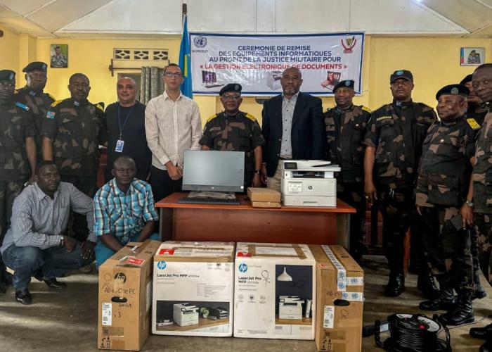 Ituri : la justice militaire dotée des matériels de la digitalisation des dossiers judiciaires